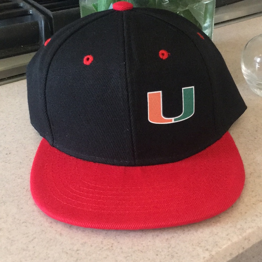 Youth University of Miami hurricanes baseball cap